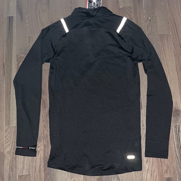 Spyder Active Mens Quarter Zip Pullover Workout Training Sweater *Defected Zip - Picture 10 of 11